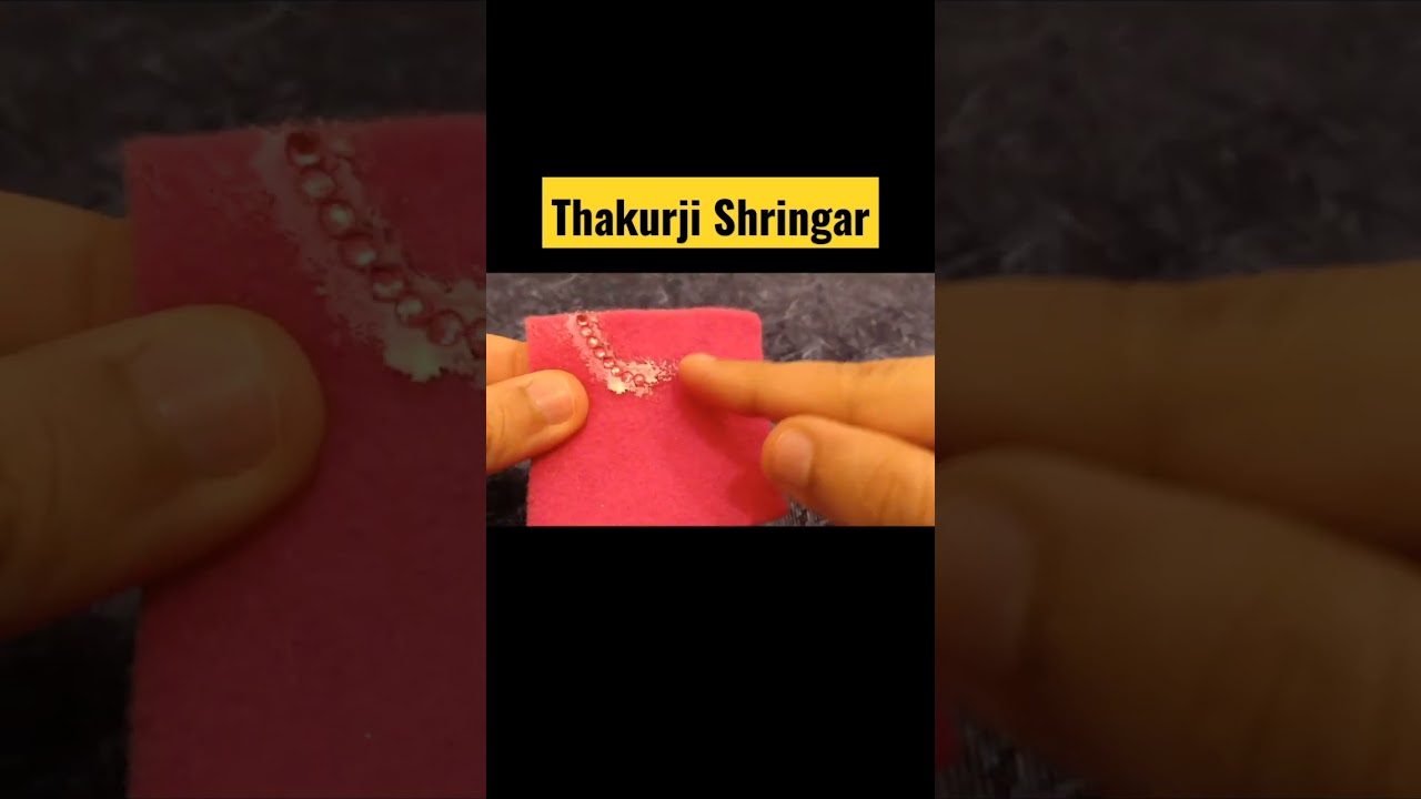 Beautiful Necklace for Laddu Gopal Ji#shorts #craft #gopal #pushtimargsamagri #govind