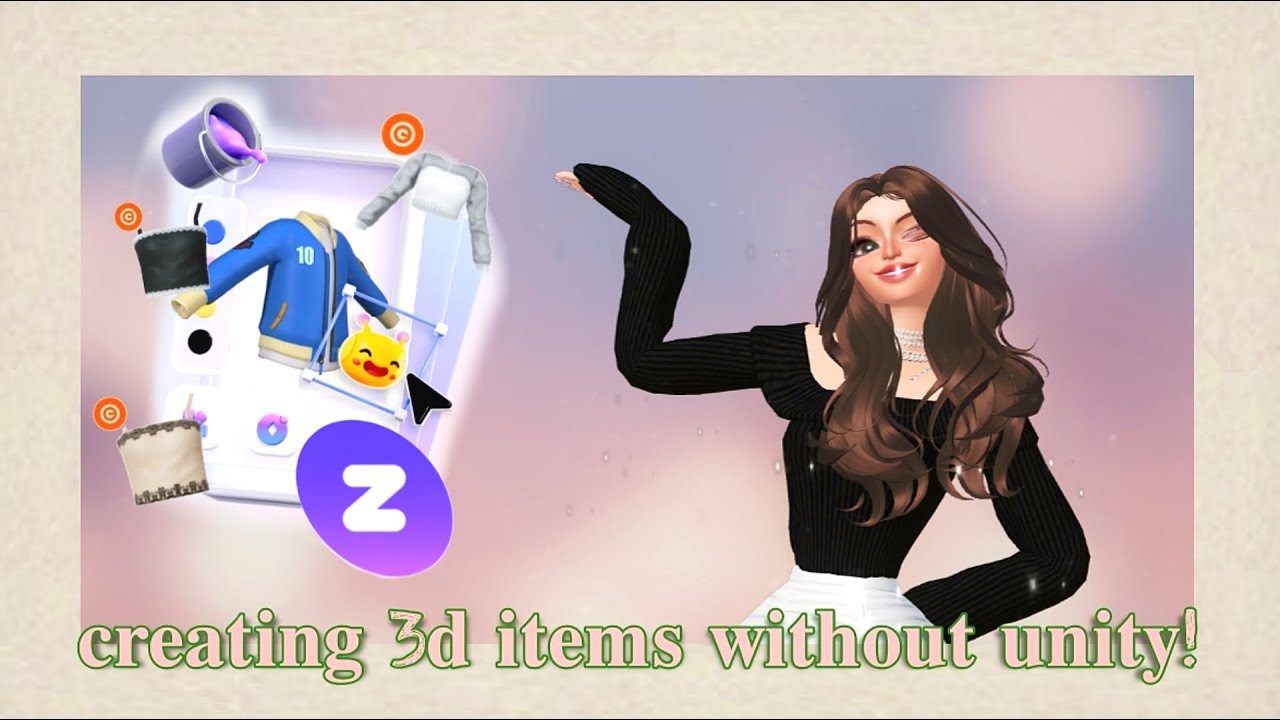create ZEPETO custom 3D items without unity!! || tvalene -‘๑’-