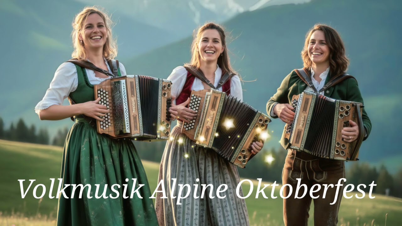 Golden Echoes of the Alps – German Accordion Sunset