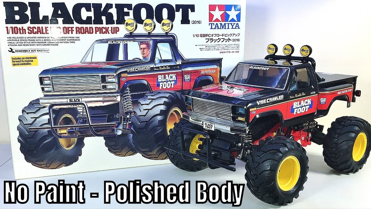 Tamiya Blackfoot (2016) Completing New Build - Polishing Unpainted Body