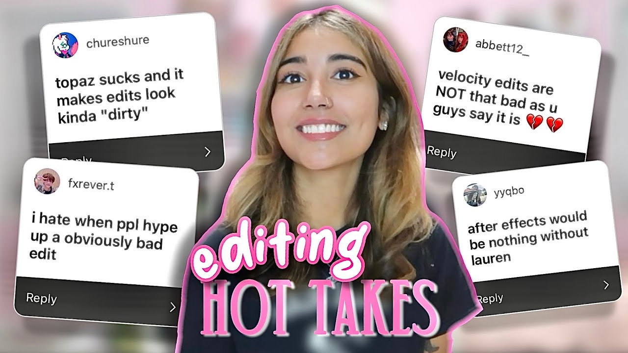 reading your editing HOT TAKES (part 2) | 2025 editing opinions