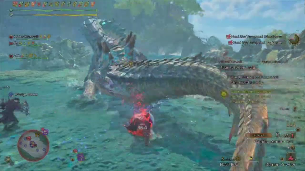 MH WILDS | Talisman Farming 4p vs Tempered Lagiacrus & Mizutsune 09'52''79