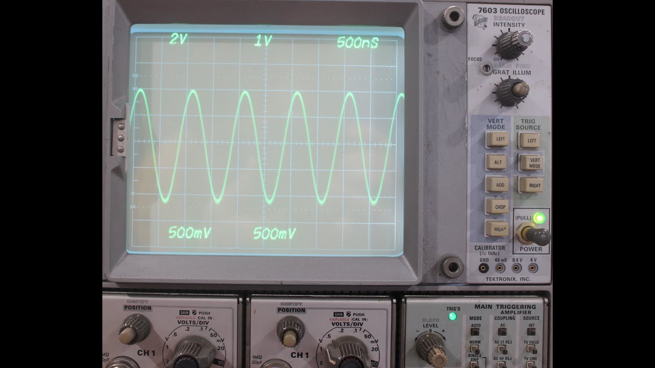 Tektronix 7603 Lab Check in and Calibration