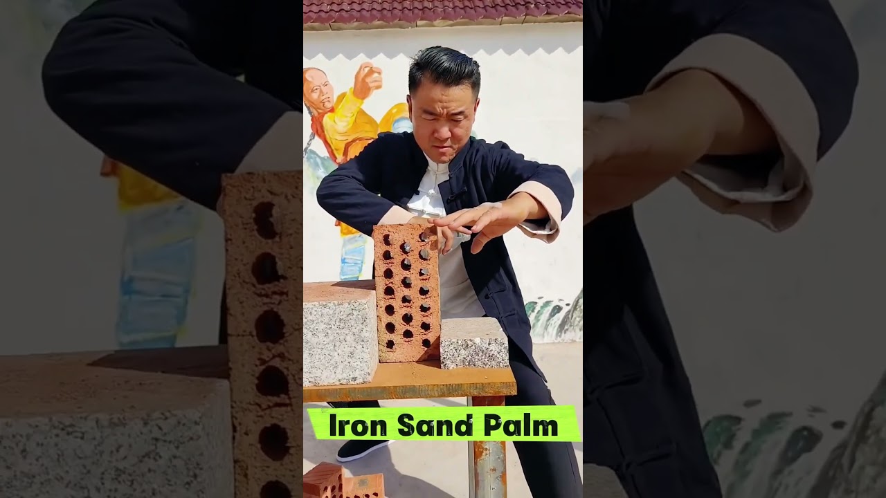 Master Iron Sand Palm, he has a thick cocoon on his hand. #kungfu