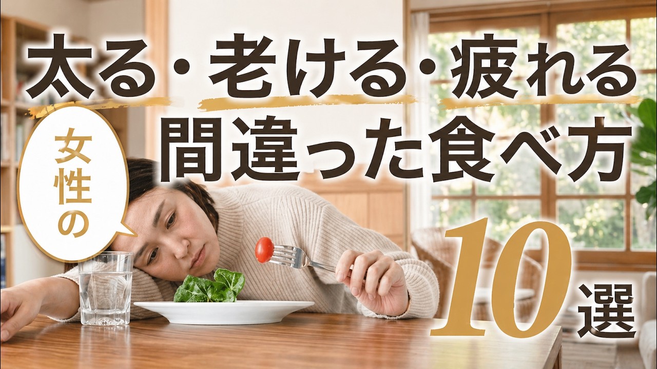 【絶対やめて！】40代女性が知らずにやってる体を壊す食べ方10選