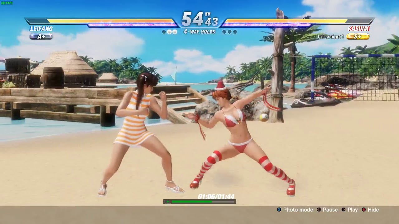 DOA6 Leifang vs S+ Kasumi (hellsnaiper1) 2 Korean cheater who failed to find his cheat trainer~