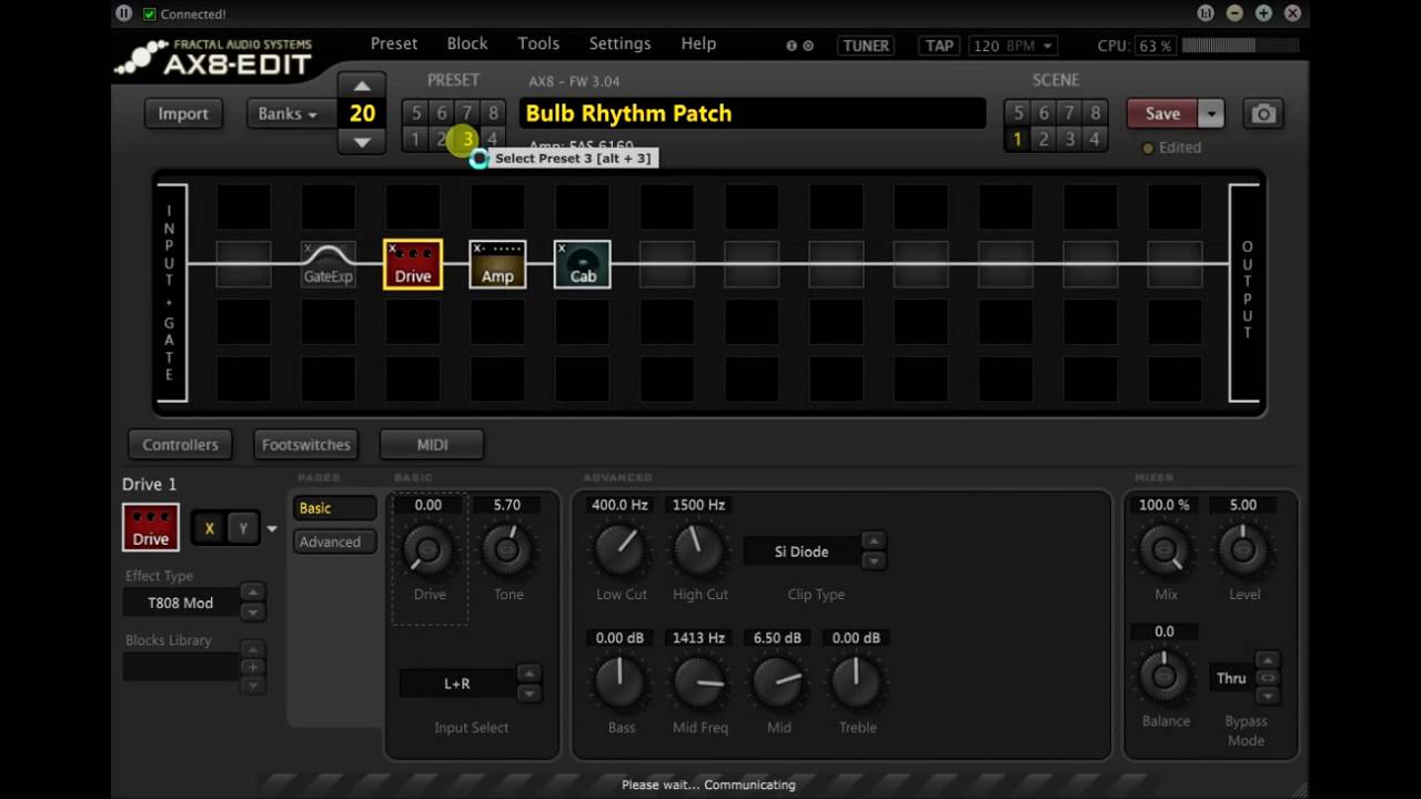 Fractal Audio - AX8 - Periphery Tone Test