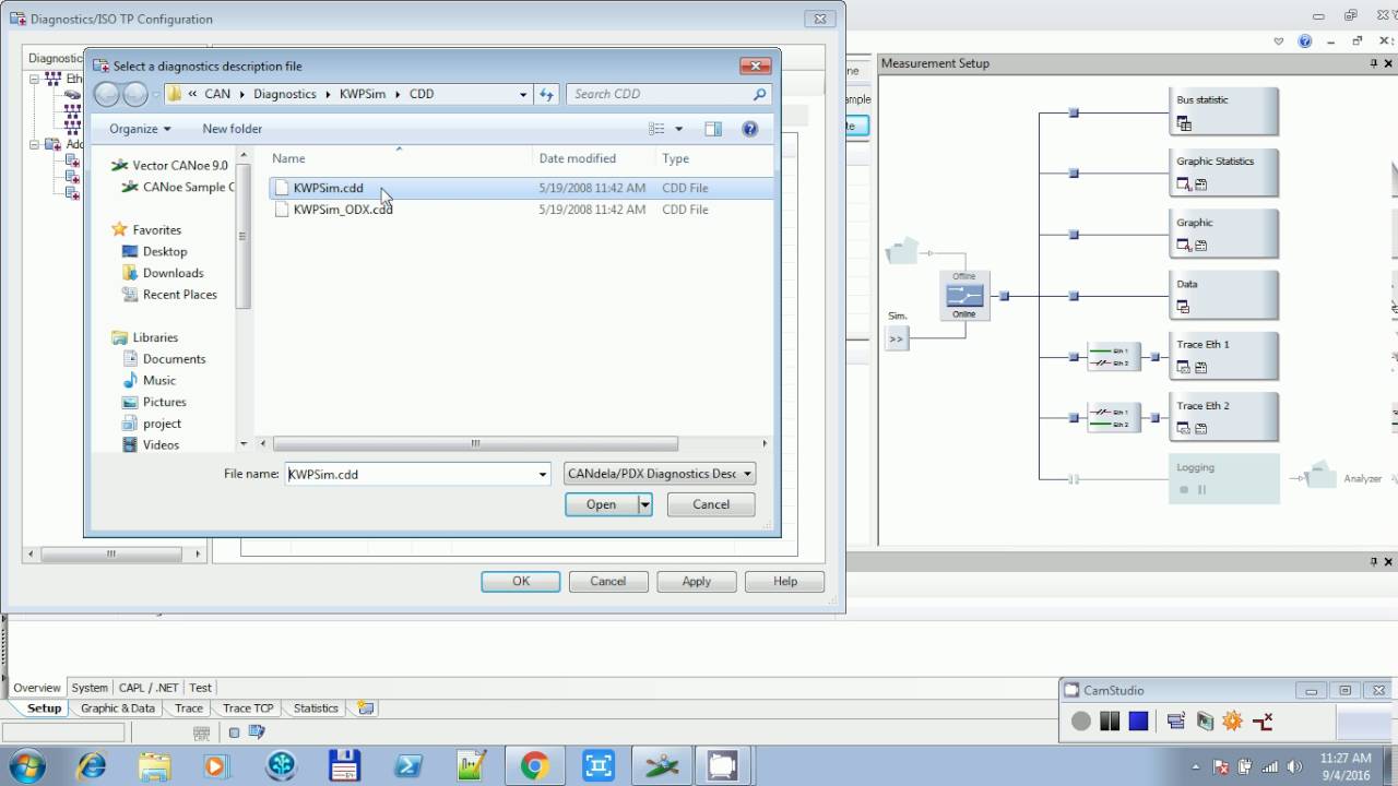 Handling a CDD file in CANoe