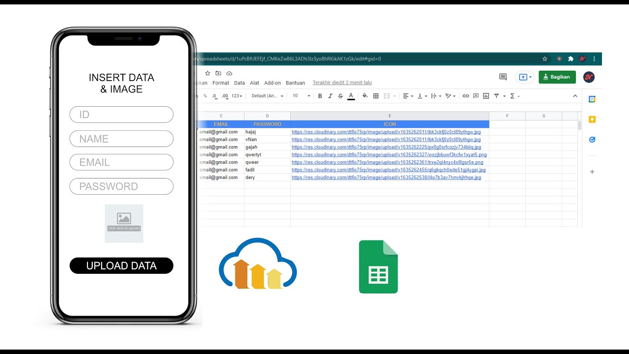 #TUTORIAL CARA UPLOAD DATA & IMAGE KE SPREADSHEET DI KODULAR