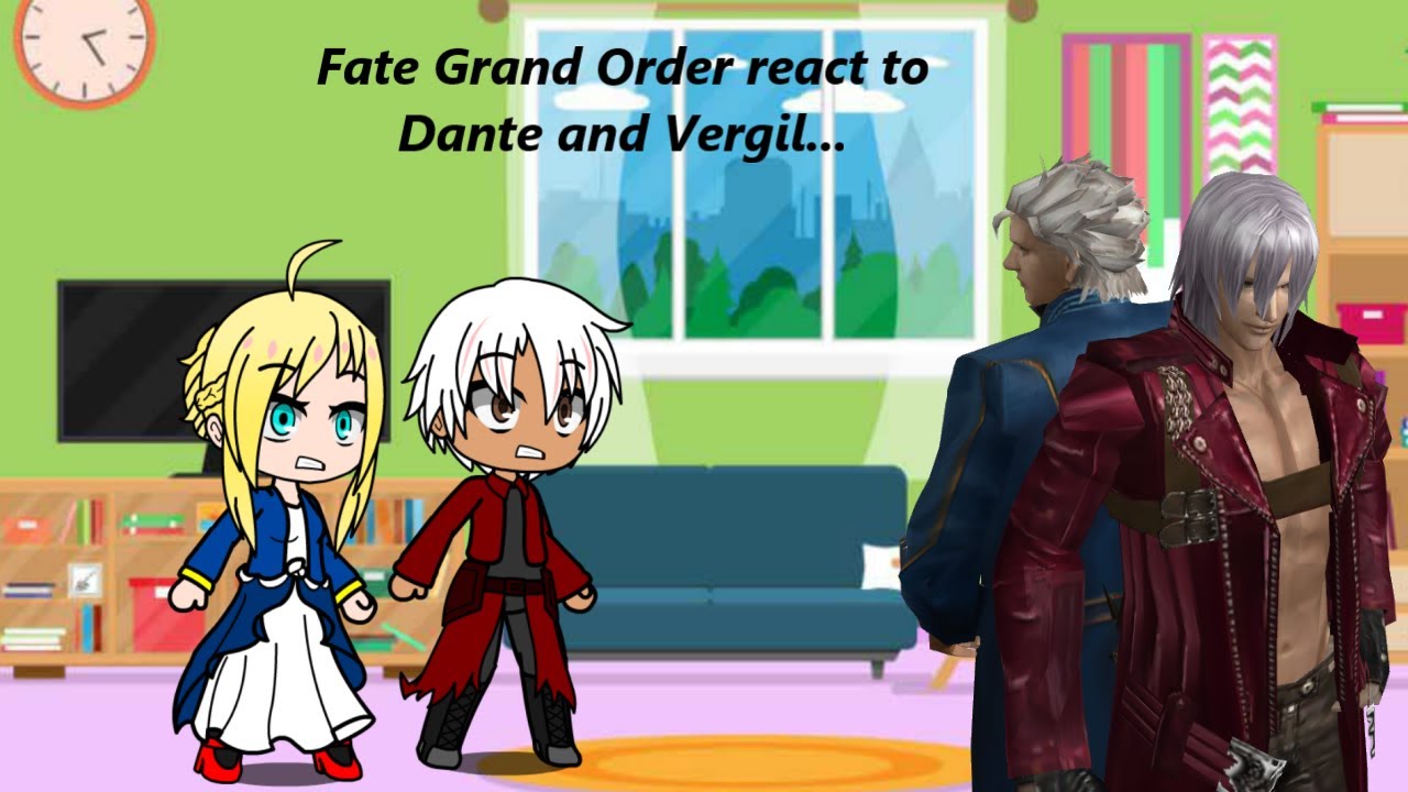 Fate Grand Order react to Dante and Vergil || Gacha Club || Reaction