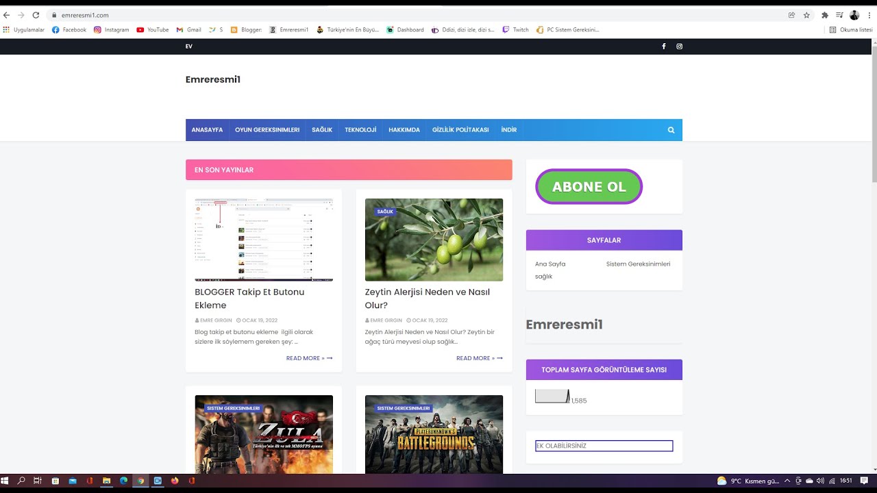 BLOGGER Takip Et Butonu Ekleme ( BLOG )