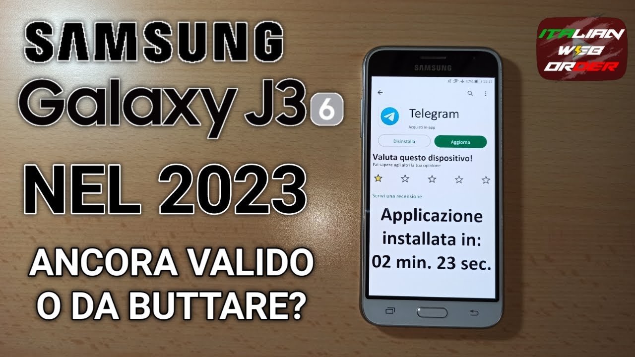 SAMSUNG GALAXY J3 2016 NEL 2023: INSTALLA UN'APP IN PIÙ DI 2 MINUTI! by TheItalianWebOrder