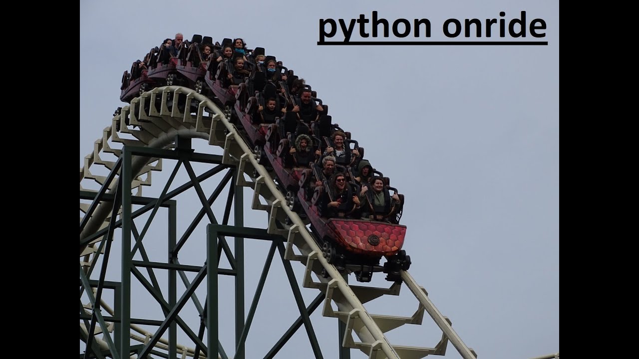 Python @efteling a Vekoma steel rollercoaster