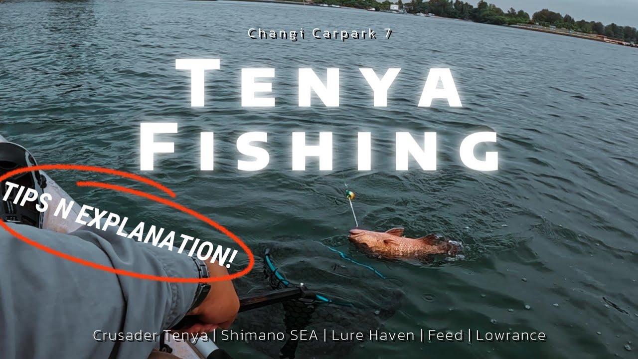 TENYA FISHING TIPS + VLOG. Kayak Fishing Singapore Changi Carpark 7