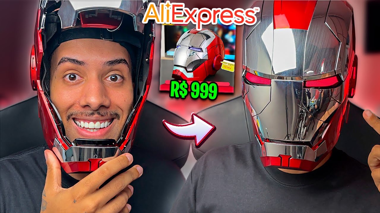 COMPREI O CAPACETE VIRAL DO HOMEM DE FERRO E ELE FUNCIONA DE VERDADE! INCRÍVEL!