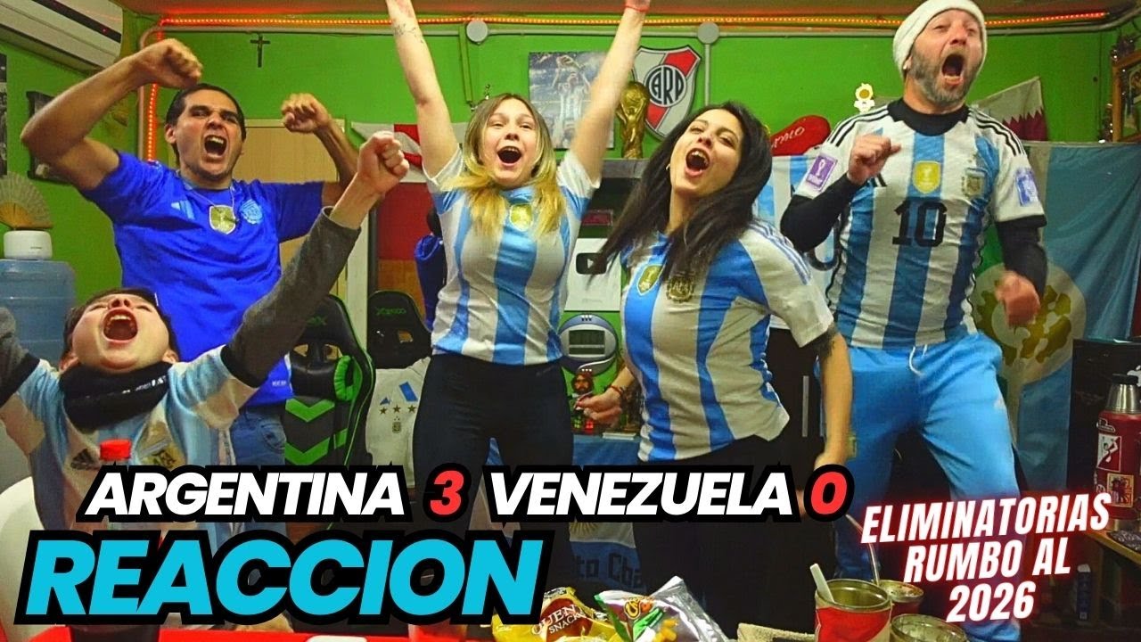 ARGENTINA 3 vs VENEZUELA 0 - Reacciones de Hinchas Argentinos - Eliminatorias Sudamericanas 2025