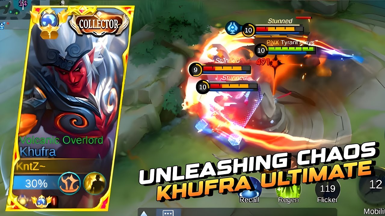 TOP GLOBAL KHUFRA UNLEASHING CHAOS IN SOLO RANK🔥 KHUFRA GAMEPLAY BEST ROTATION AND BUILD 2024 | MLBB