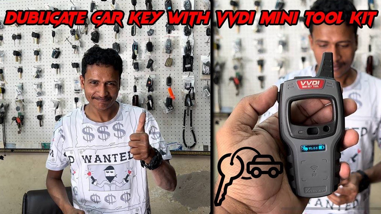 Duplicate car key computer chip with VVDI Mini key Tool | How To Copy Chip Vehicle Remote #vvdi