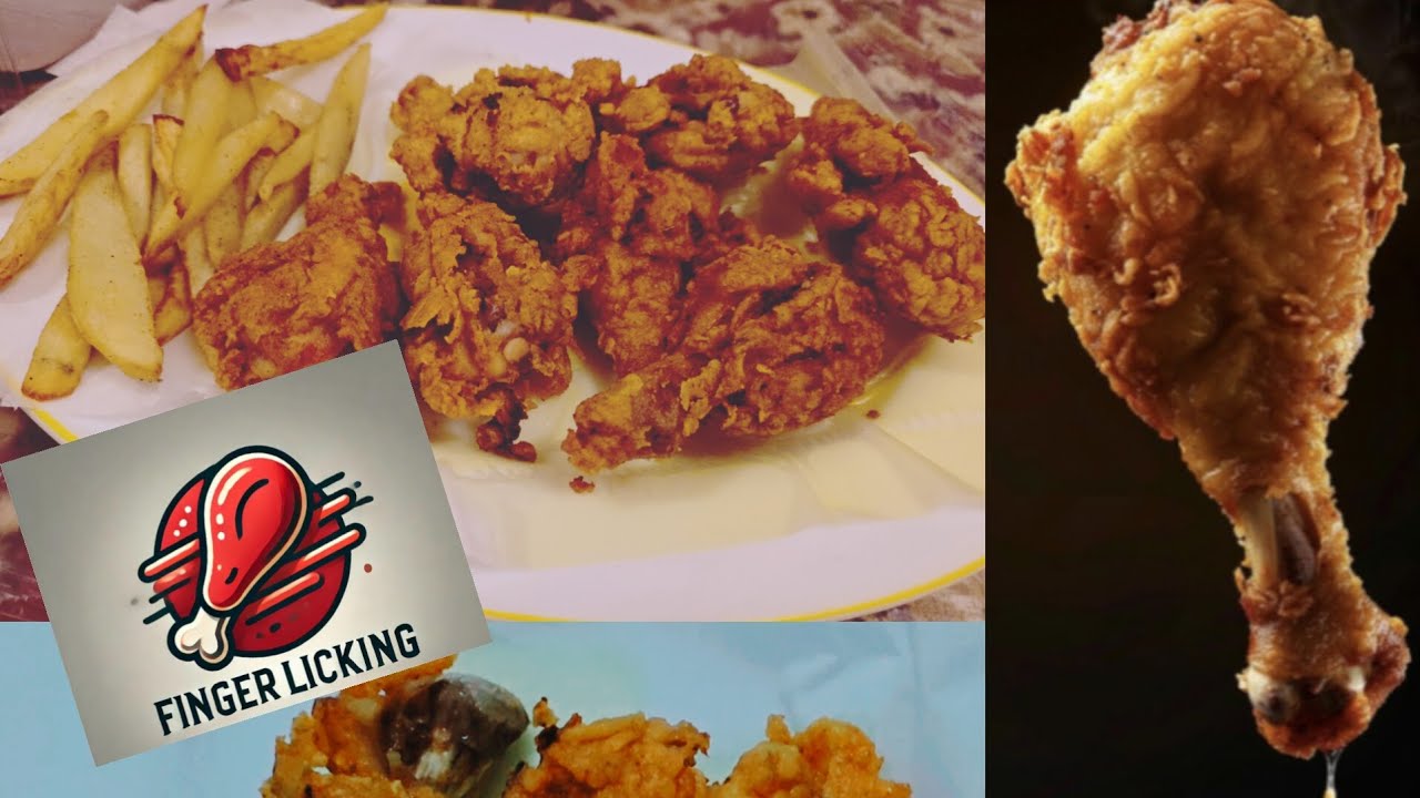 KFC Chicken recipe at home...  It was actually finger licking good... 