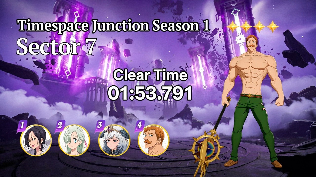 Эсканор P4 Топор | Timespace Junction Sector 7 | 3⭐️ Clear | The Seven Deadly Sins: Origin