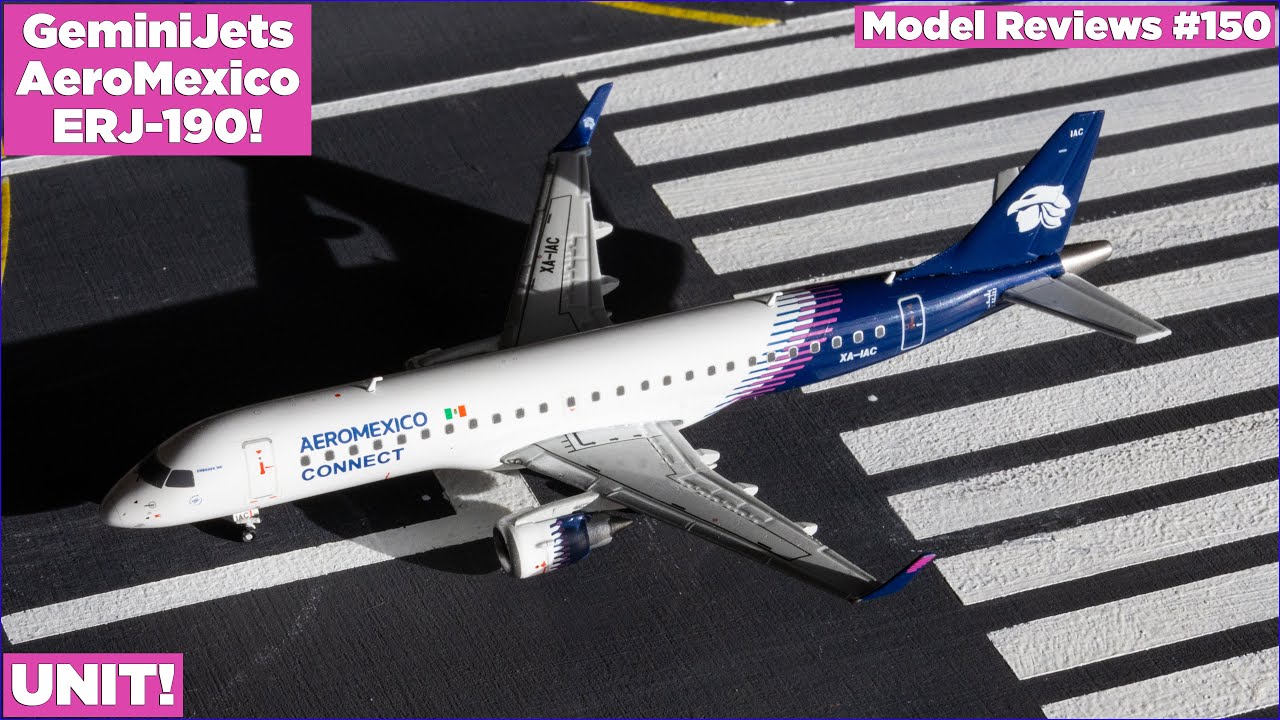 ЛУЧШАЯ МОДЕЛЬ 2025 ГОДА?! | GeminiJets 1:400 AeroMexico Embraer ERJ-190! | Обзоры моделей #150