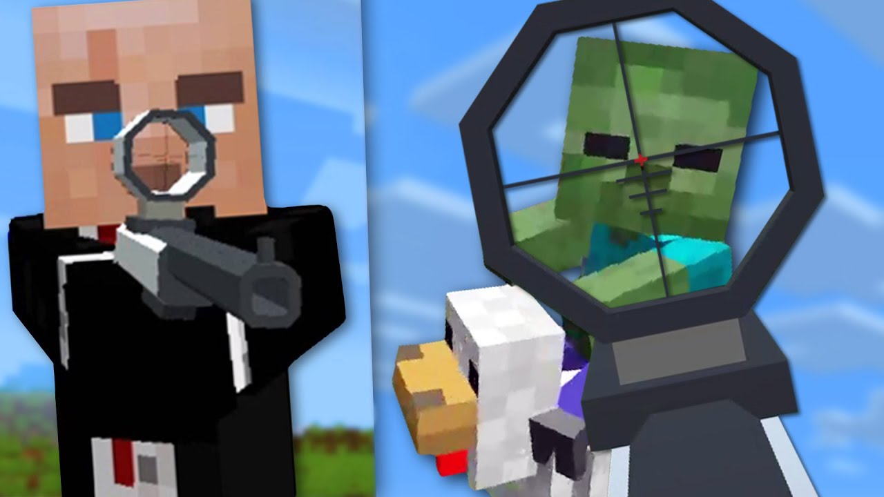 Crafting a GUN in Minecraft!