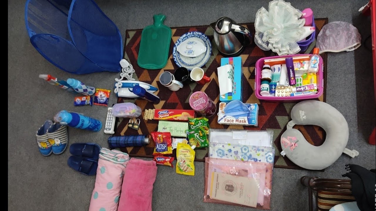 Hostel Essentials/Dorm room Checklist #HostelLiving