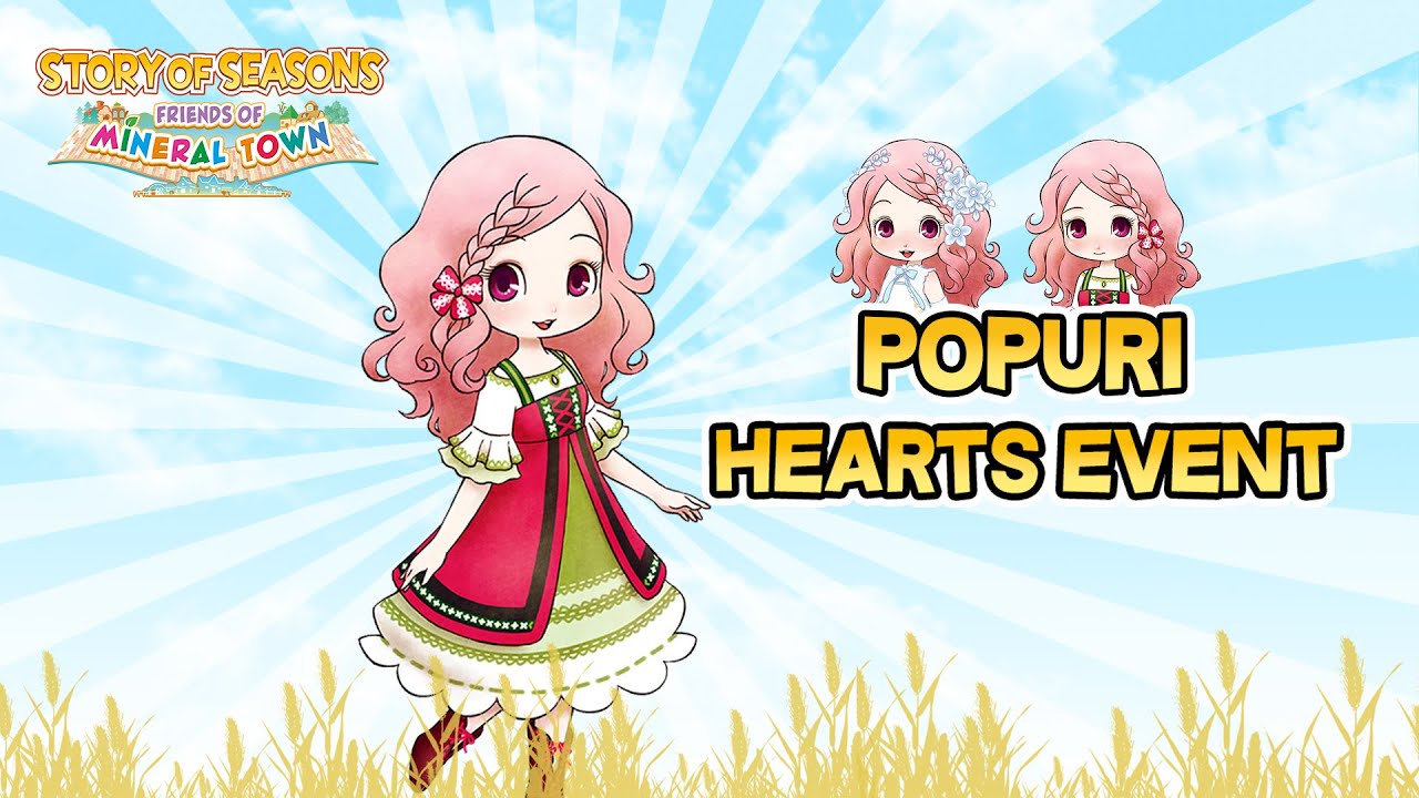 Popuri All Heart Event Story of Seasons Friends of Mineral Town