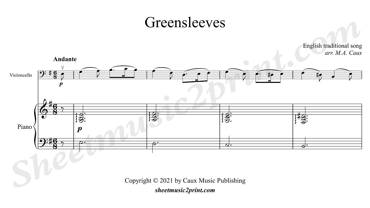Greensleeves - Cello