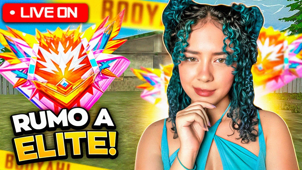 LIVE ON🔴 RUMO ELITE COM A PIOR MIRA DO CENÁRIO! 😭 -  FREEFIRE AO VIVO-FX MAISA AO VIVO🦄💙