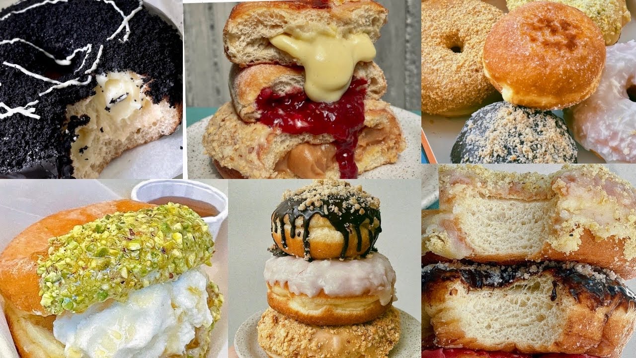 20 kinds of colored Donut soldout by Korean award winning Donut master | American style 도넛 가게 ASMR