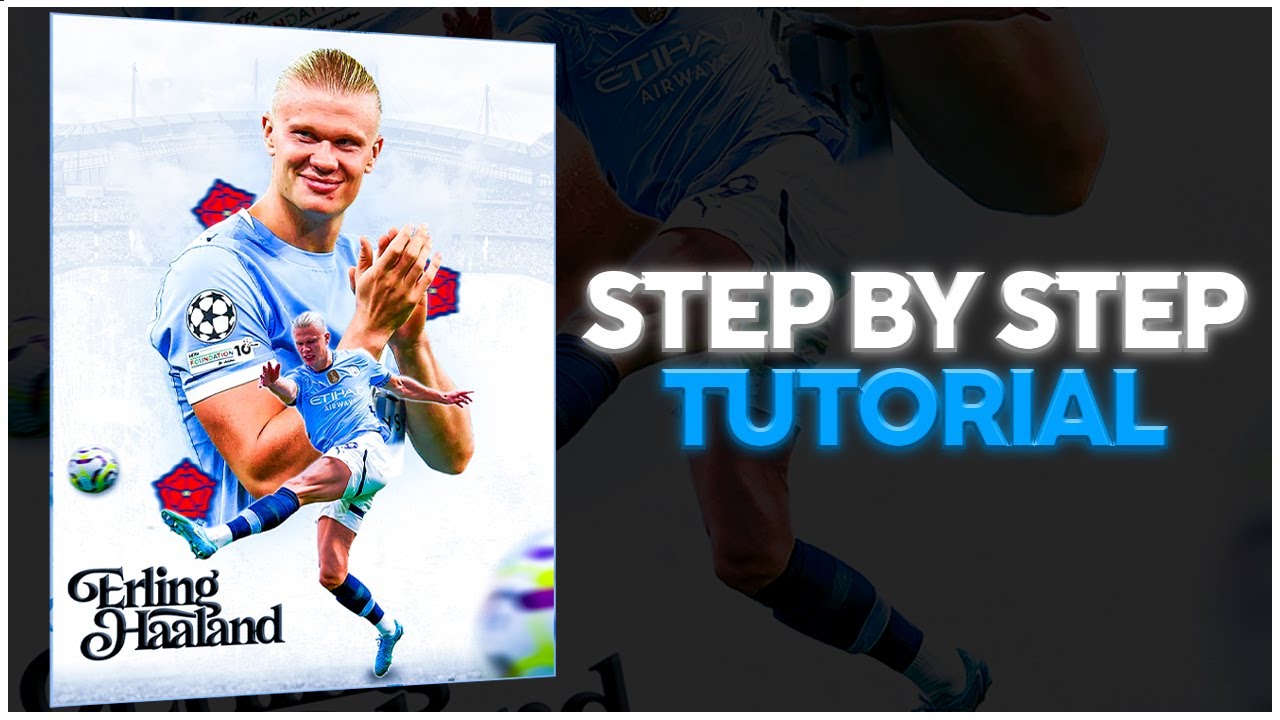 How to DESIGN A Sports Graphic - STEP BY STEP!