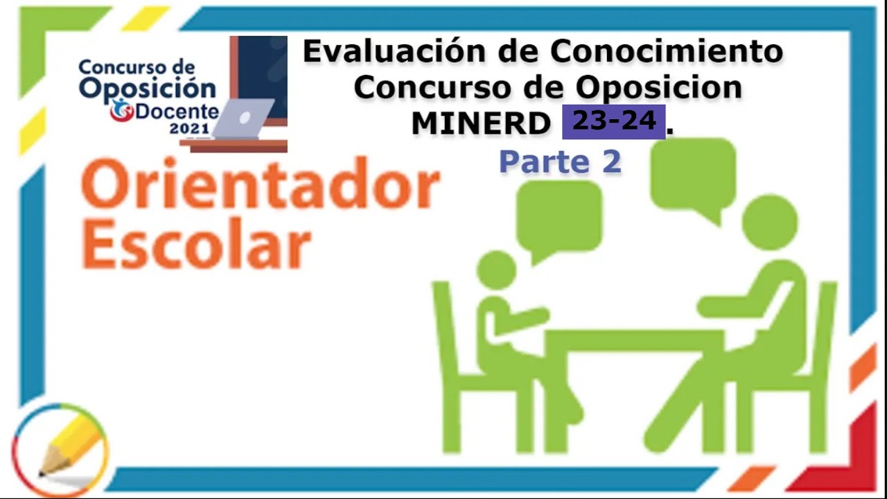 Evaluación de Conocimiento Para Orientadores y Psicólogos MINERD