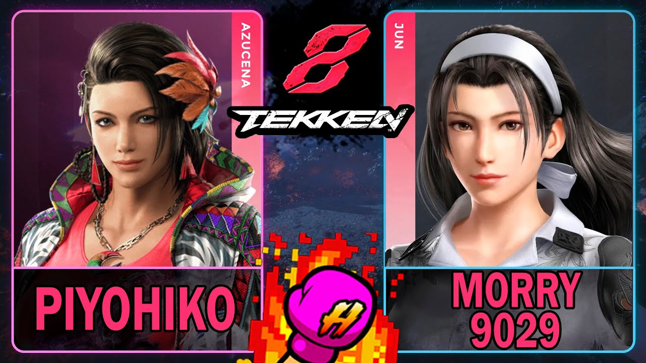 Tekken 8 Piyohiko (AZUCENA) VS Morry9029 (JUN)🥊 鉄拳8🥊4K 60ᶠᵖˢ🥊T8🥊TK8 
