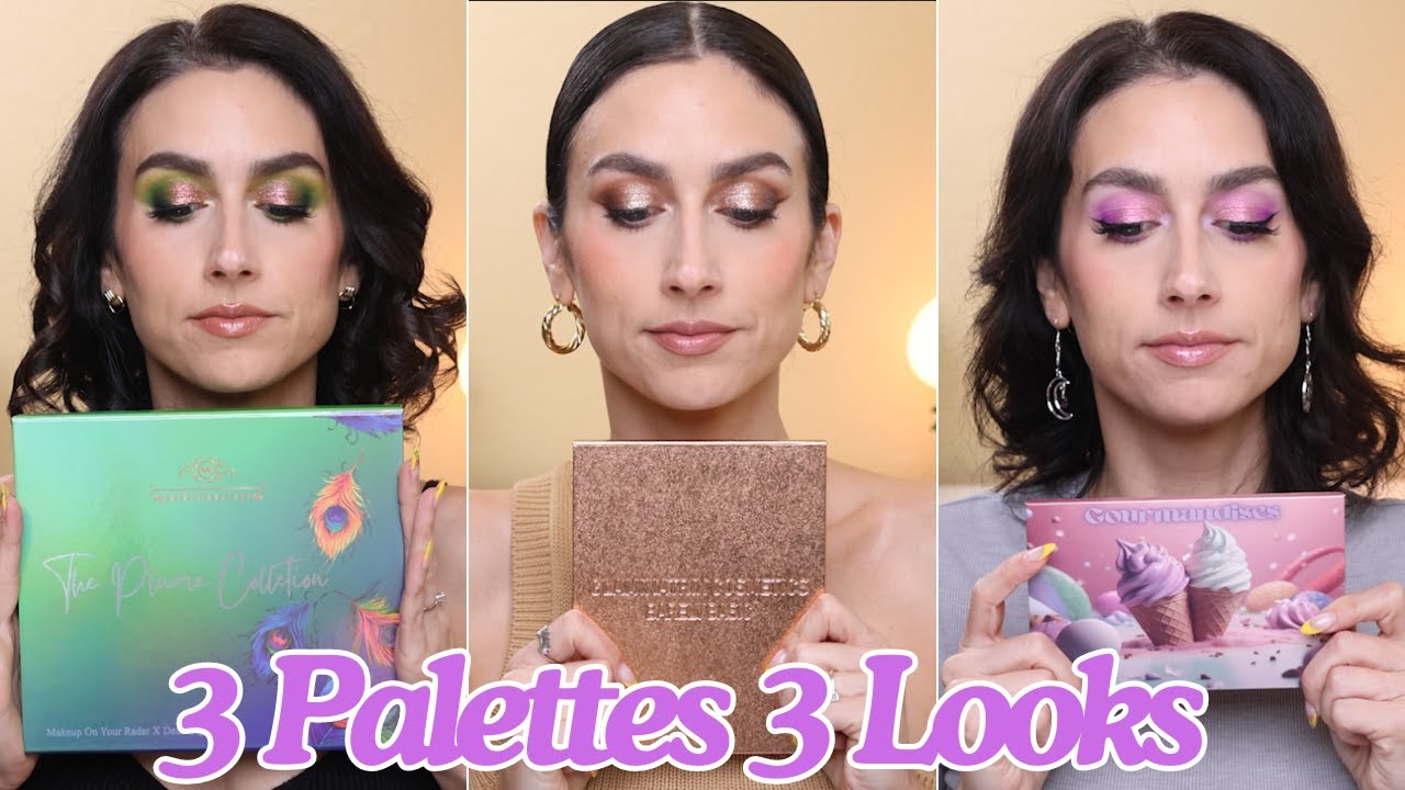 3 PALETTES 3 LOOKS | Dede's Plume Collection, Glaminatrix Barely Basic, Gourmande Girls Gourmandises