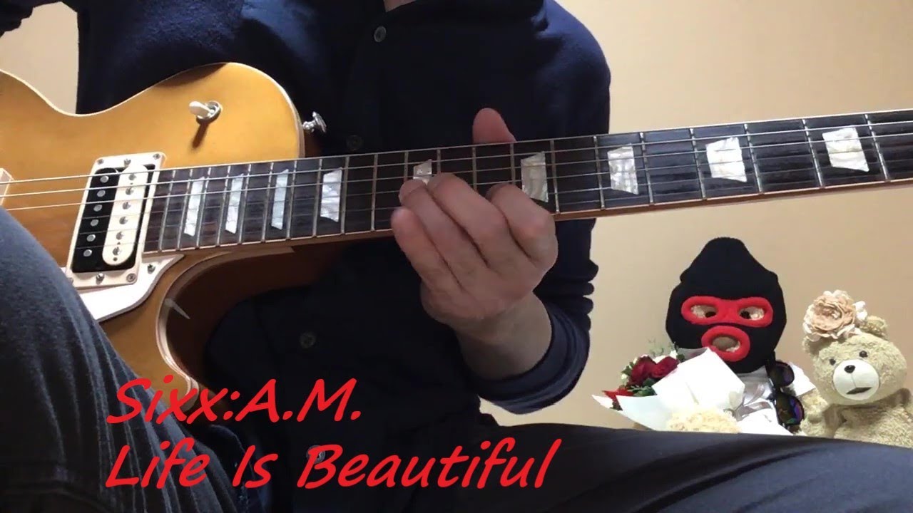 Sixx:A.M.  DJ Ashba  Life Is Beautiful  Guitar Cover