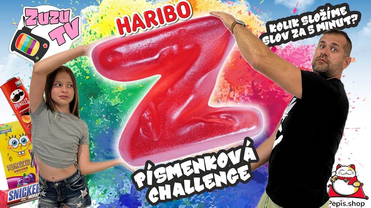 HARIBO P&Iacute;SMENKOV&Aacute; CHALLENGE! 🆎 Kdo slož&iacute; nejv&iacute;c slov a vyhraje sladkou odměnu? 🍭🔥