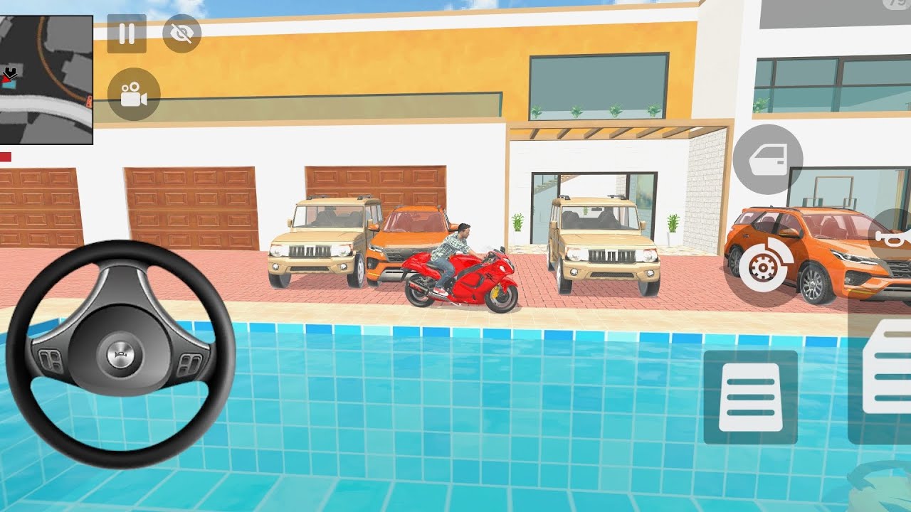 🎮 Franklin order by2️⃣ Fortuner MODIFIED and2️⃣ Jeep Supercars in Indian bike thief Aura simulator 🎮