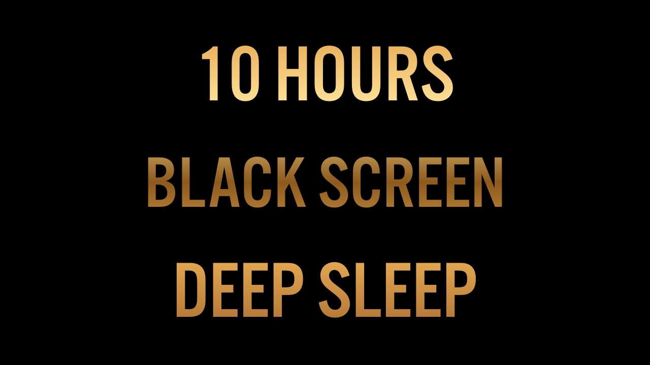 Deep Brown Noise • Sleep • Black Screen • 10 Hours • No Loop