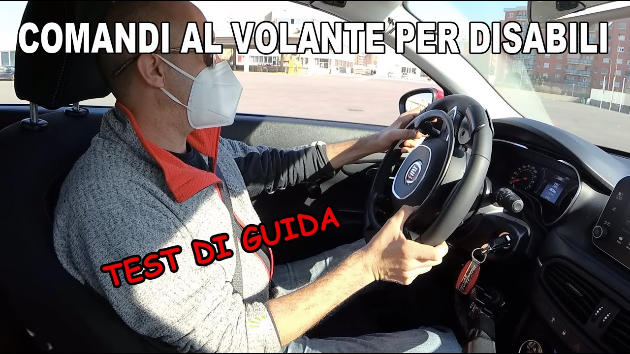 TEST DI GUIDA CON COMANDI AL VOLANTE PER DISABILI