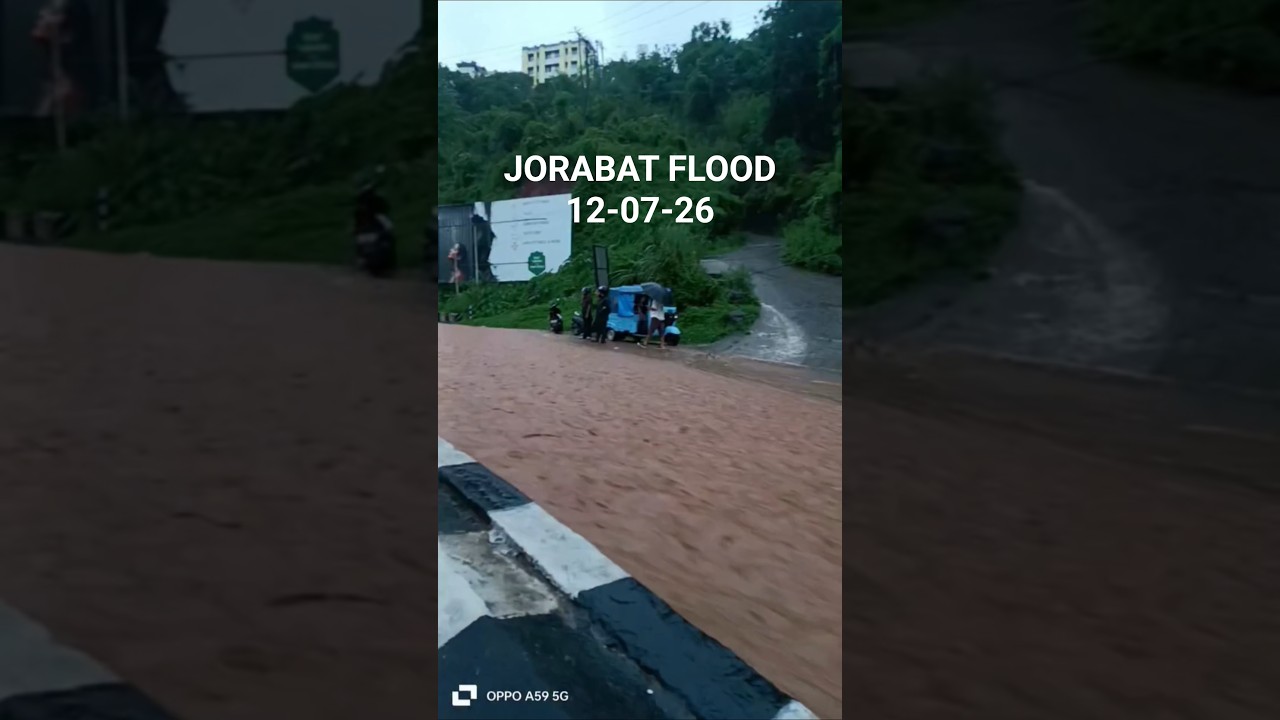 Guwahati Flood Today 🌧️ Jorabat Underwater | Assam Monsoon 2026