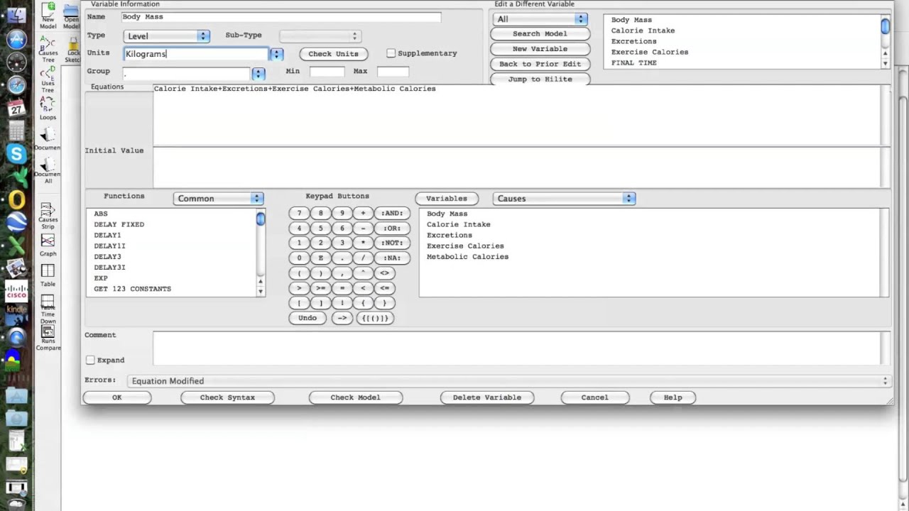 Sustainability Modeling Lecture 3: Introduction to VENSIM