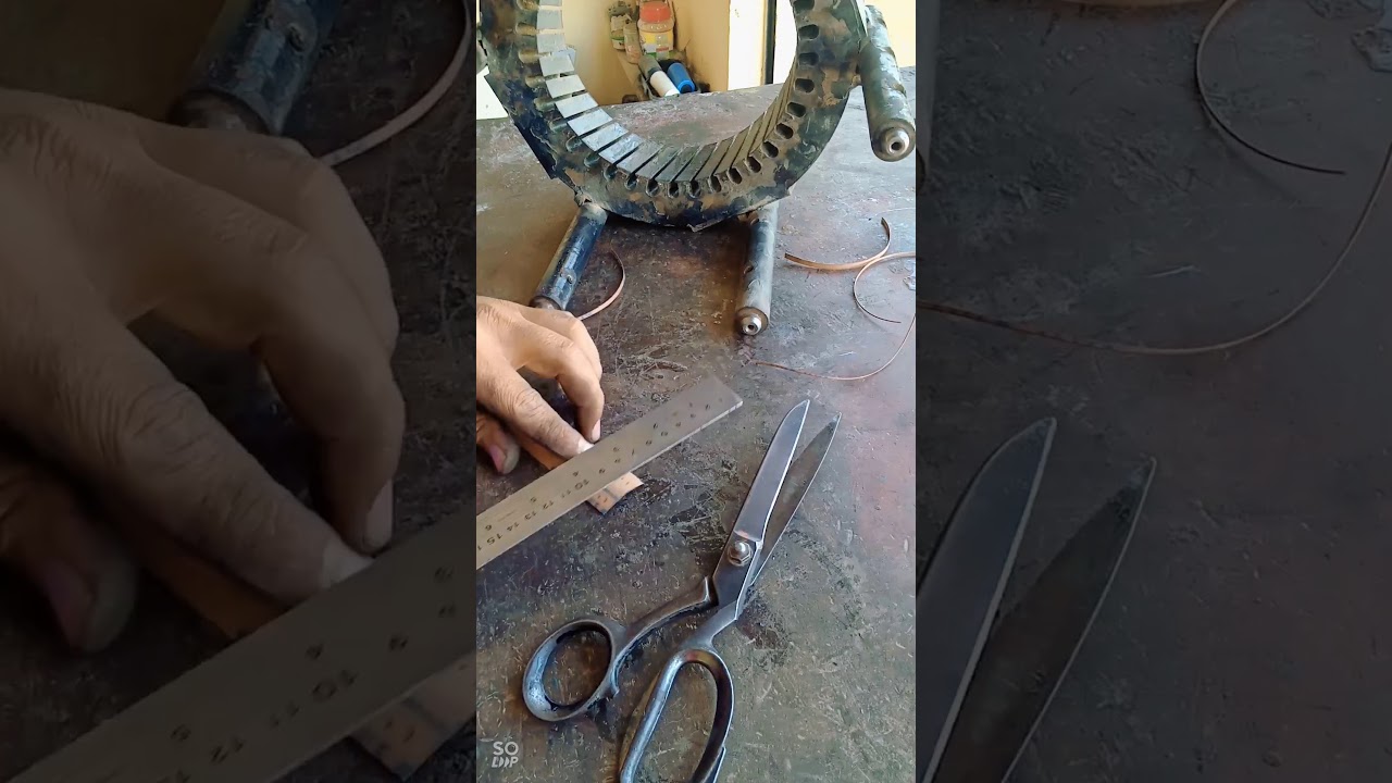 طريقة لف مولد كهربائي خطوه بخطوه