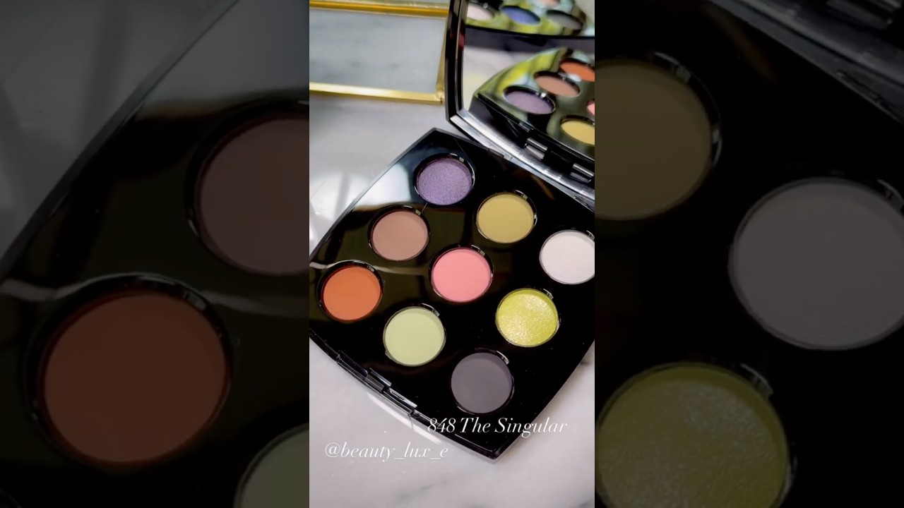 Swatches of Chanel Les 9 Ombres High Intensity Eyeshadow Palettes.