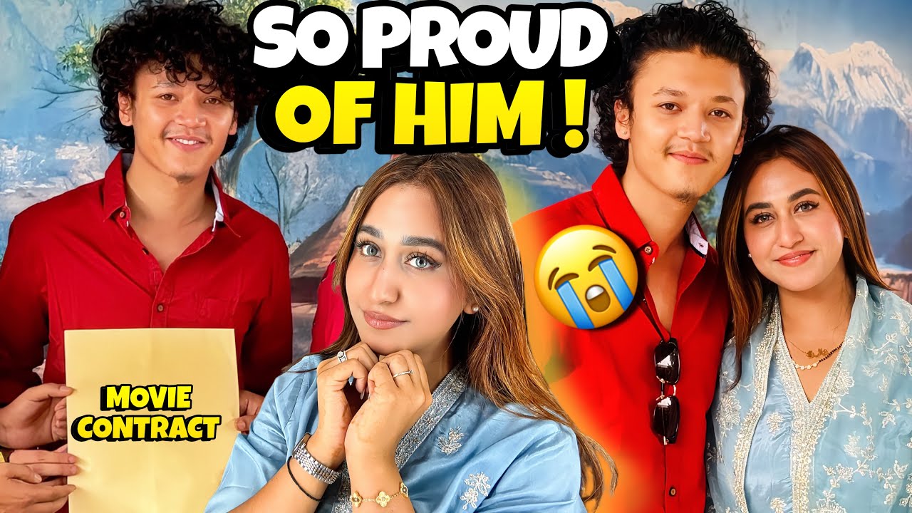 OFFICIALLY A HERO NOW ! HIS FIRST MOVIE DEAL 🎬😮🥰 