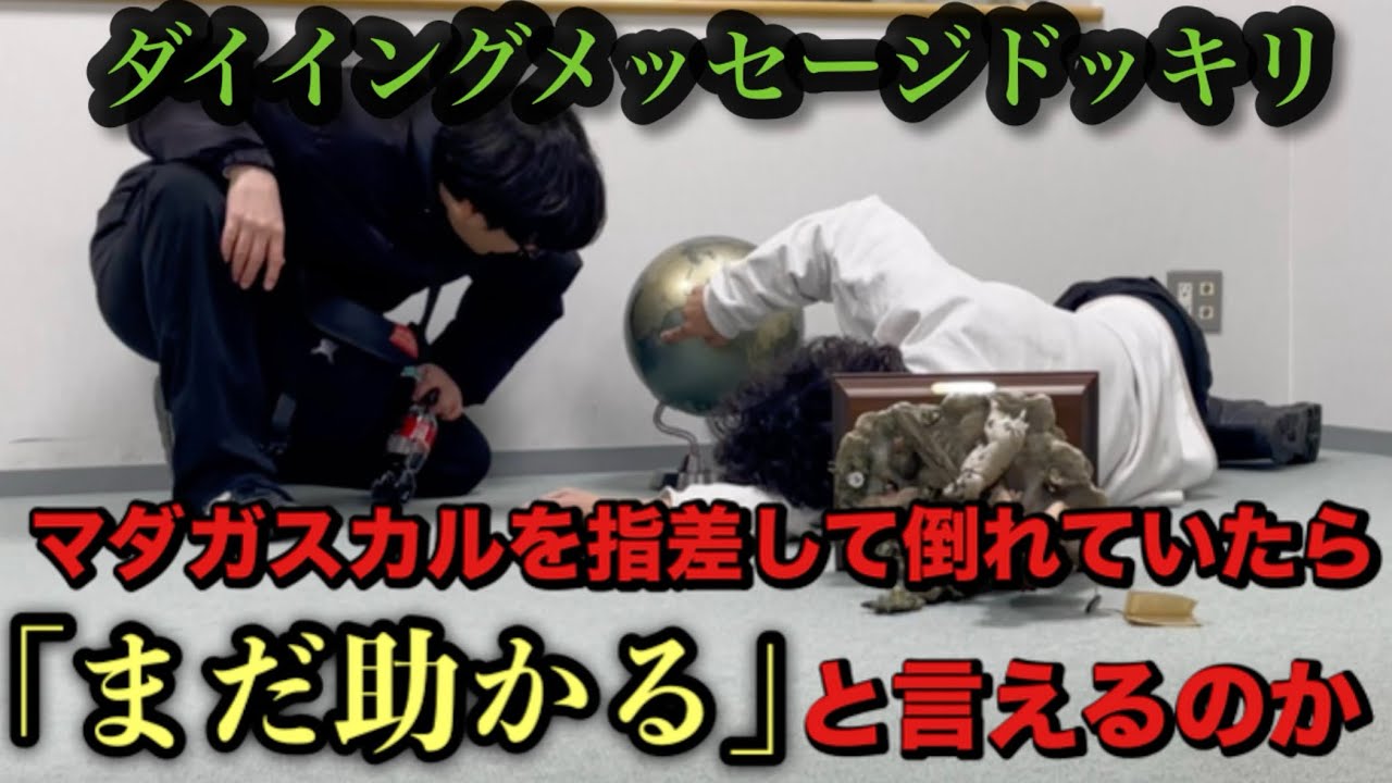 【ドッキリ】マダガスカルを指差して倒れていたら「まだ助かる」と言うのか！？