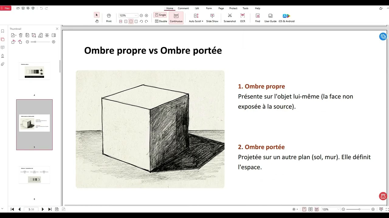Techniques des présentation: LesOmbres
