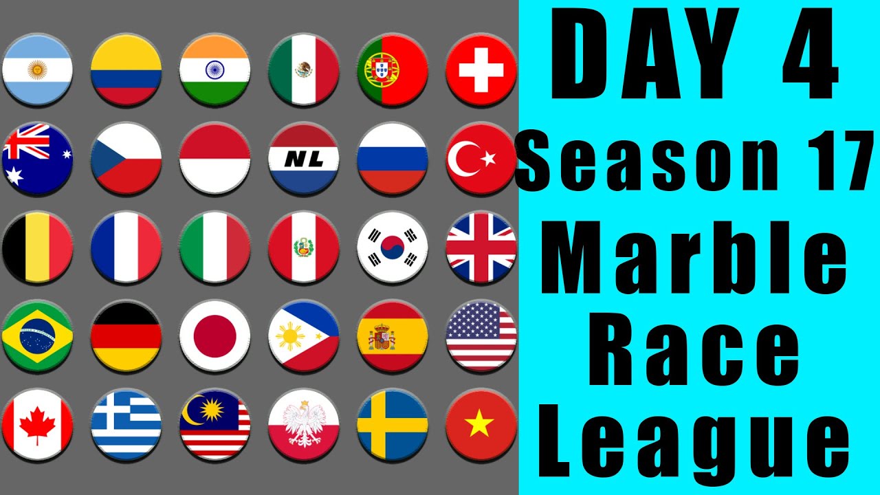 Marble Race League Season 17 Day 4 Marble Point Race in Algodoo / Marble Race King