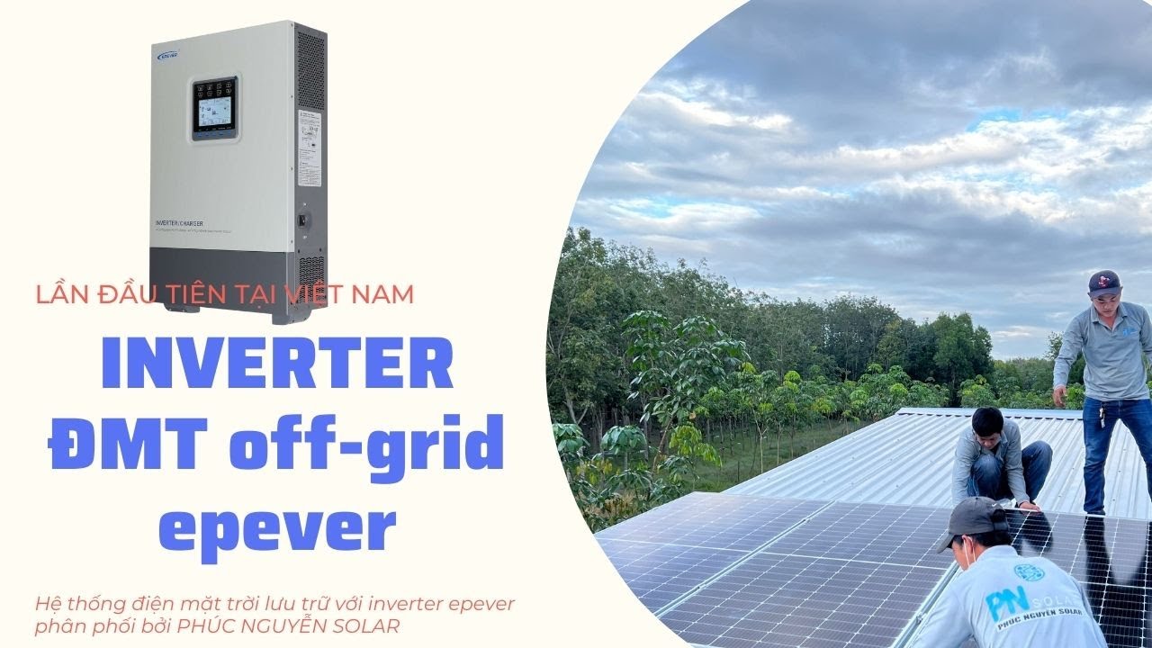 Hệ thống điện mặt trời độc lập inverter EPEVER OFF-GRID UP3000-HM5042