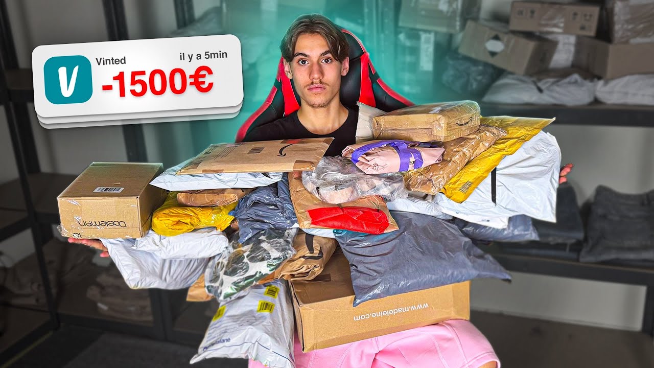 J’AI DÉPENSÉ 1500€ SUR VINTED EN 24H ! (Unboxing)